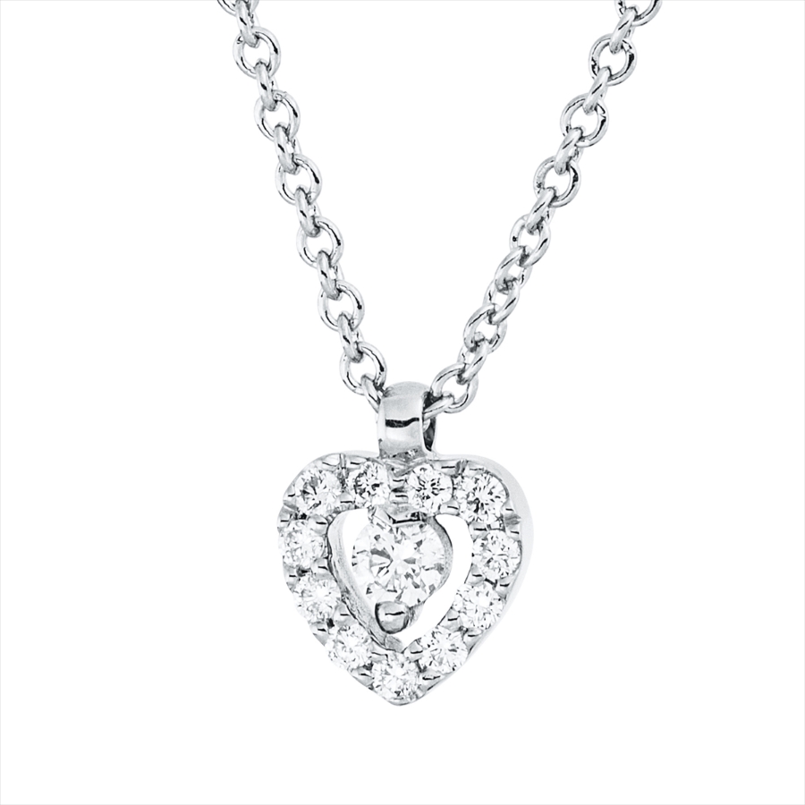 Collier 18 kt WG, mit Öse