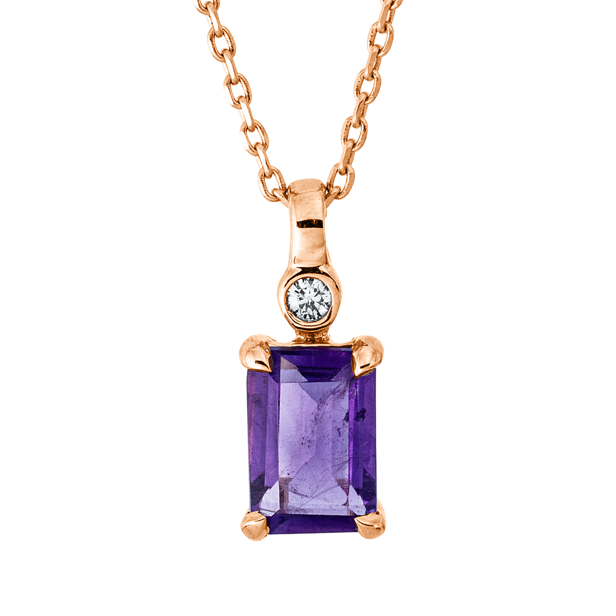 Collier 18 kt RG, mit ZÖ 42 cm