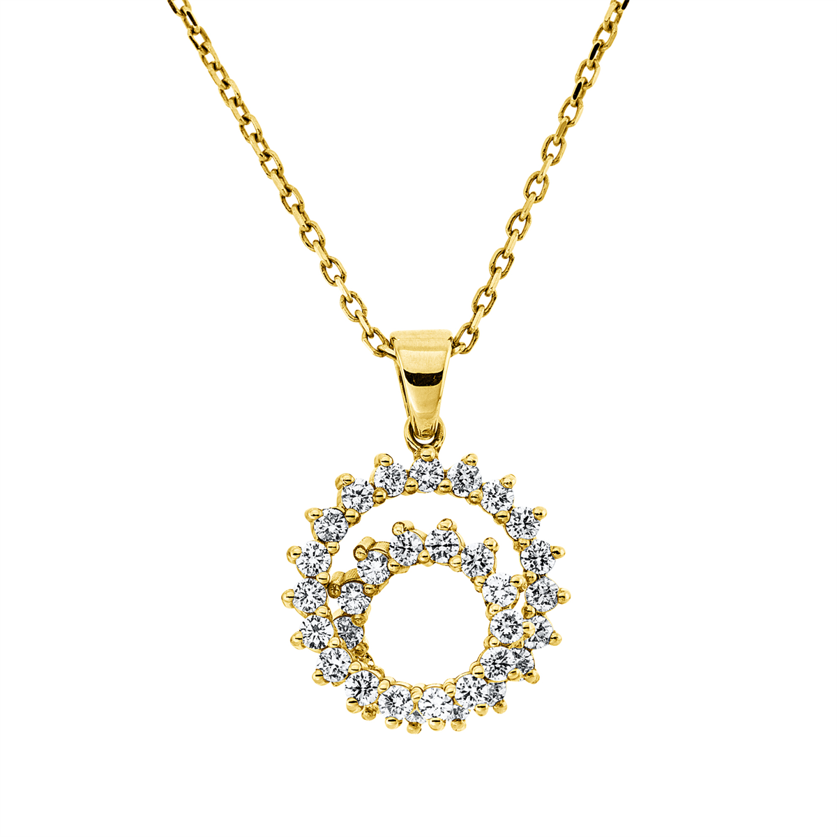 Collier 18 kt GG, mit Öse