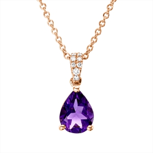 Collier 18 kt RG, mit ZÖ 42 cm