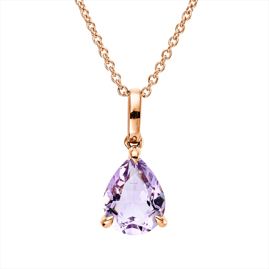 Collier 18 kt RG, mit ZÖ 42 cm
