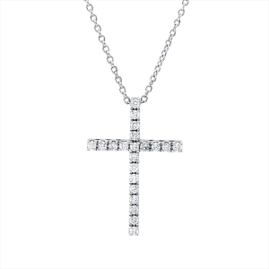 Collier 18 kt WG Kreuz