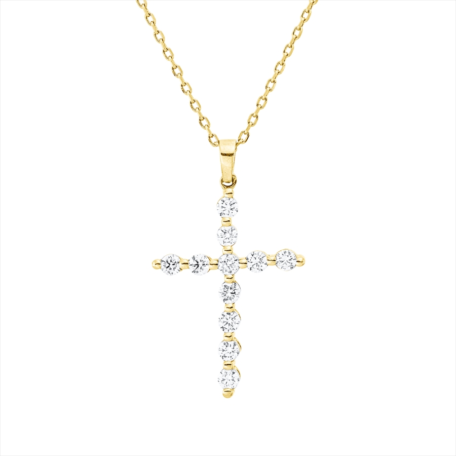 Collier 18 kt GG Kreuz