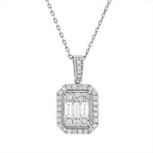Collier 14 kt WG, mit Öse