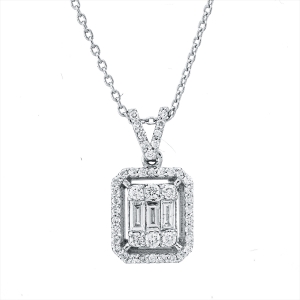 Collier 14 kt WG, mit Öse
