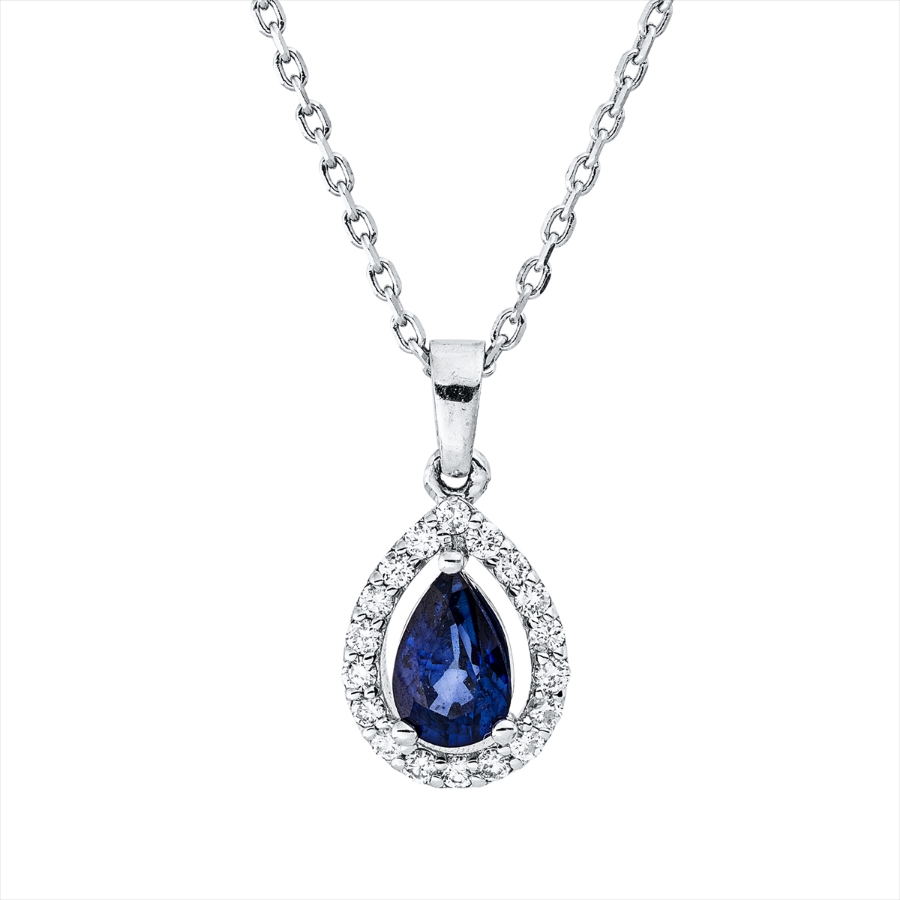 Collier 18 kt WG, mit Öse