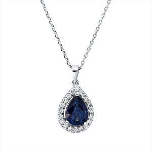 Collier 18 kt WG, mit Öse