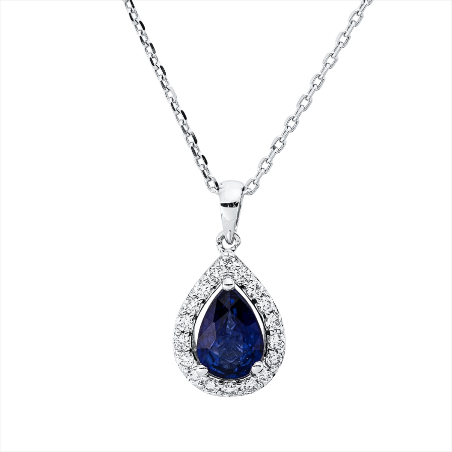 Collier 18 kt WG, mit Öse