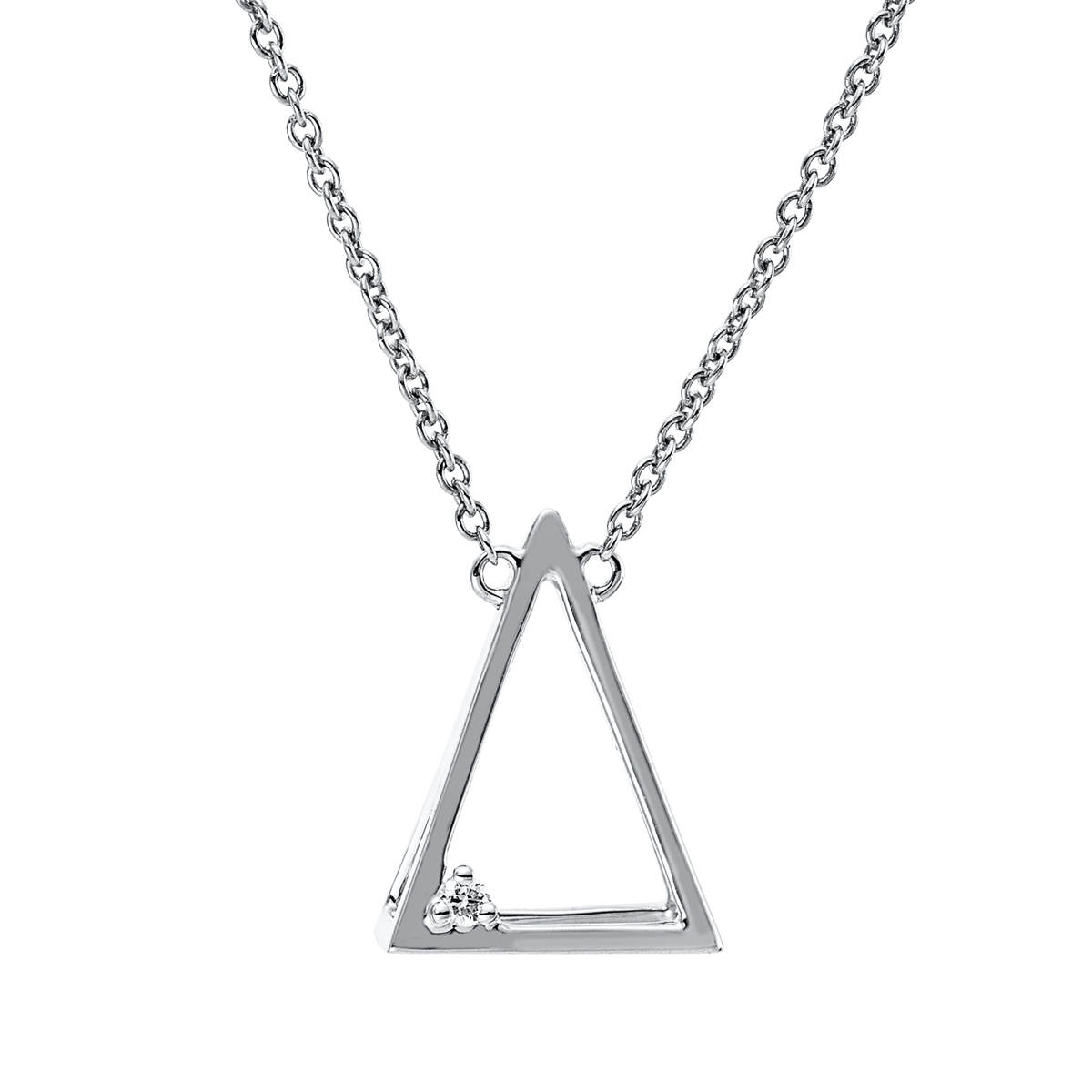 Collier 18 kt WG, mit ZÖ 40,6 cm