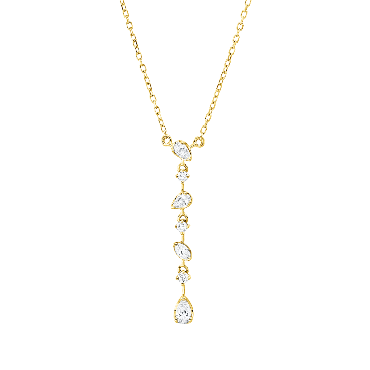 Collier 18 kt GG, mit ZÖ 40 cm