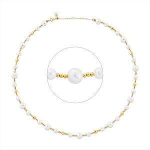 Collier  18kt Gelbgold mit 0,00ct Diamanten