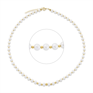 Collier  18kt Gelbgold mit ZÖ 42 cm mit 0,00ct Diamanten