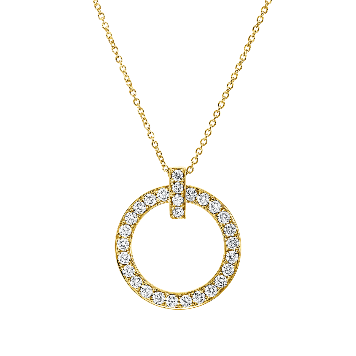 Collier 18 kt GG, mit ZÖ 40 cm + 43 cm