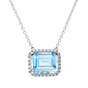 Collier 18 kt WG, mit ZÖ 40,6 cm