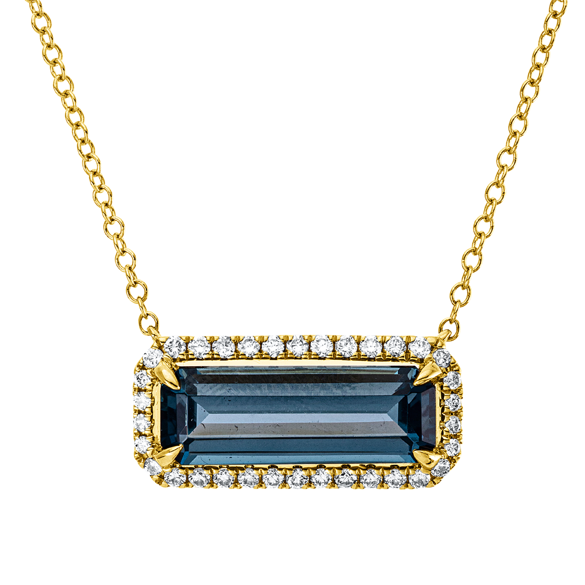Collier 18 kt GG, mit ZÖ 40,6 cm
