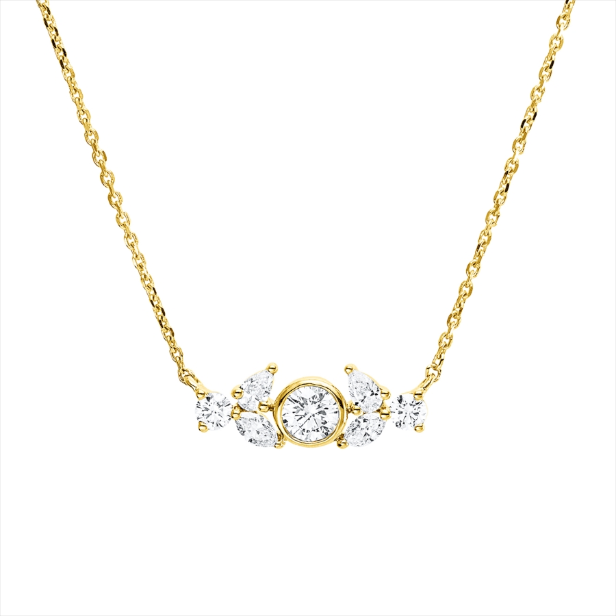 Collier 18 kt GG, mit ZÖ 42 cm