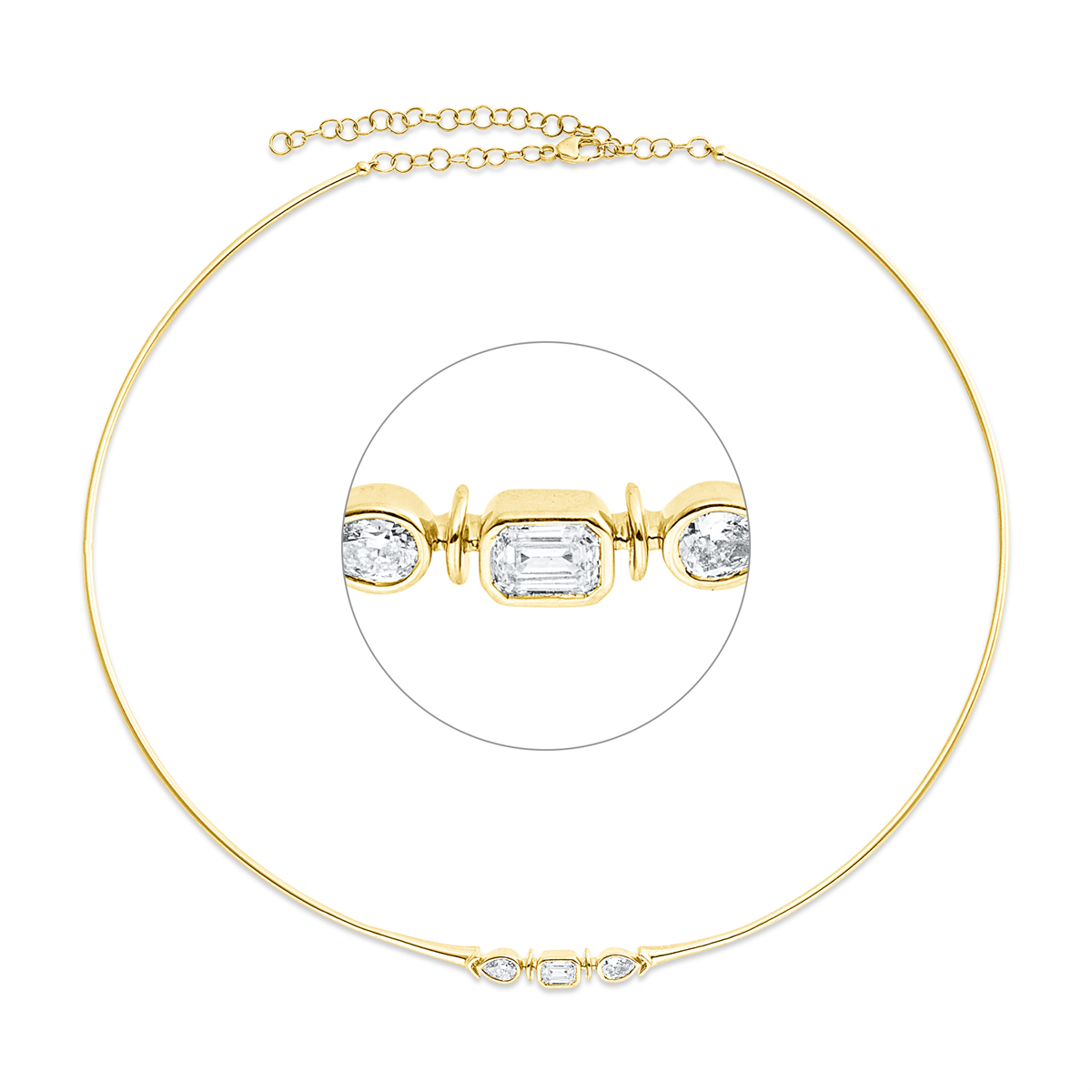 Collier Zarge 18 kt GG