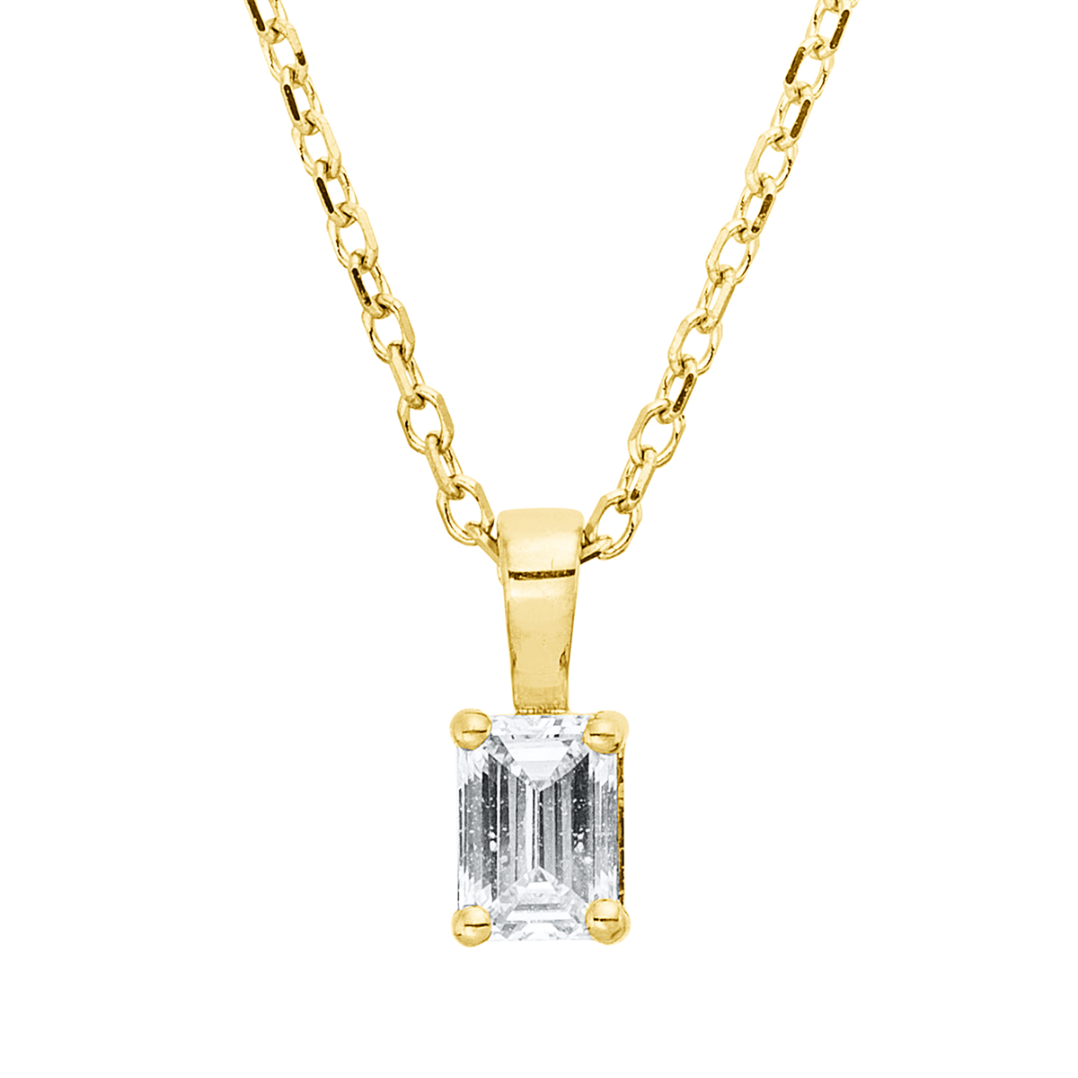Collier 4er-Krappe 18 kt GG, mit ZÖ 40 cm, 42cm