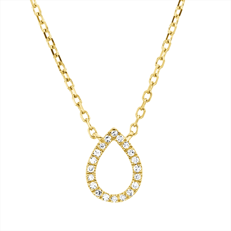 Collier 18 kt GG Tropfen, mit ZÖ 40 cm + 42 cm