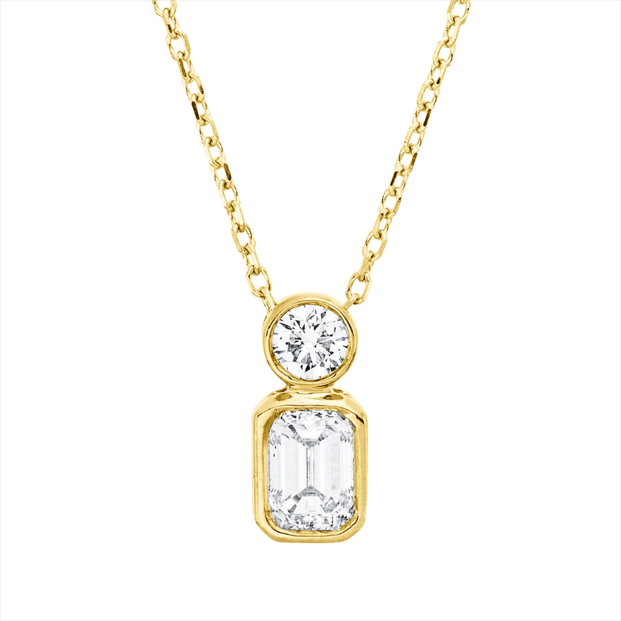 Collier Zarge 18 kt GG, mit ZÖ 40 cm + 42 cm