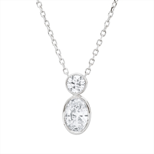 Collier Zarge 18 kt GG, mit ZÖ 40 cm + 42 cm