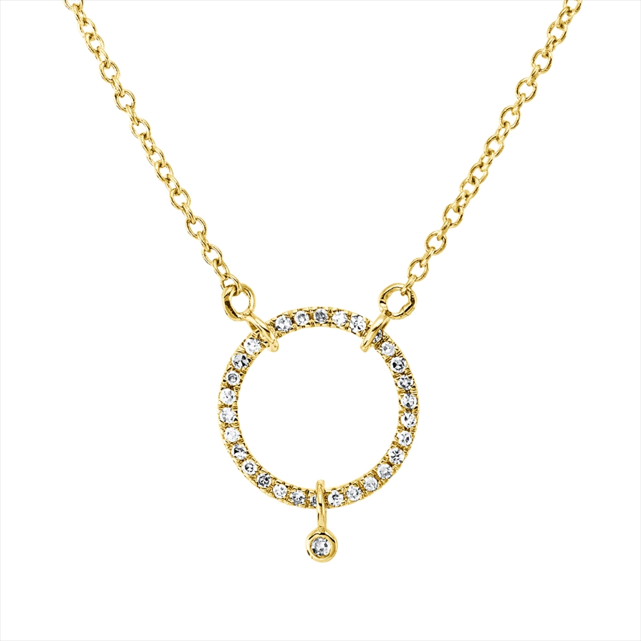 Collier 18 kt GG Kreuz, mit ZÖ 40 cm, 42,5cm