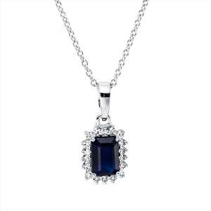 Collier 4er-Krappe 18 kt WG, mit ZÖ 40 cm, 42,5cm
