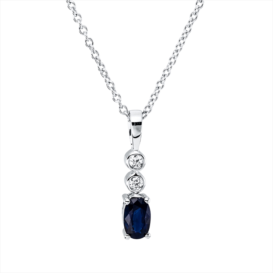Collier 4er-Krappe 18 kt WG, , 42,5cm