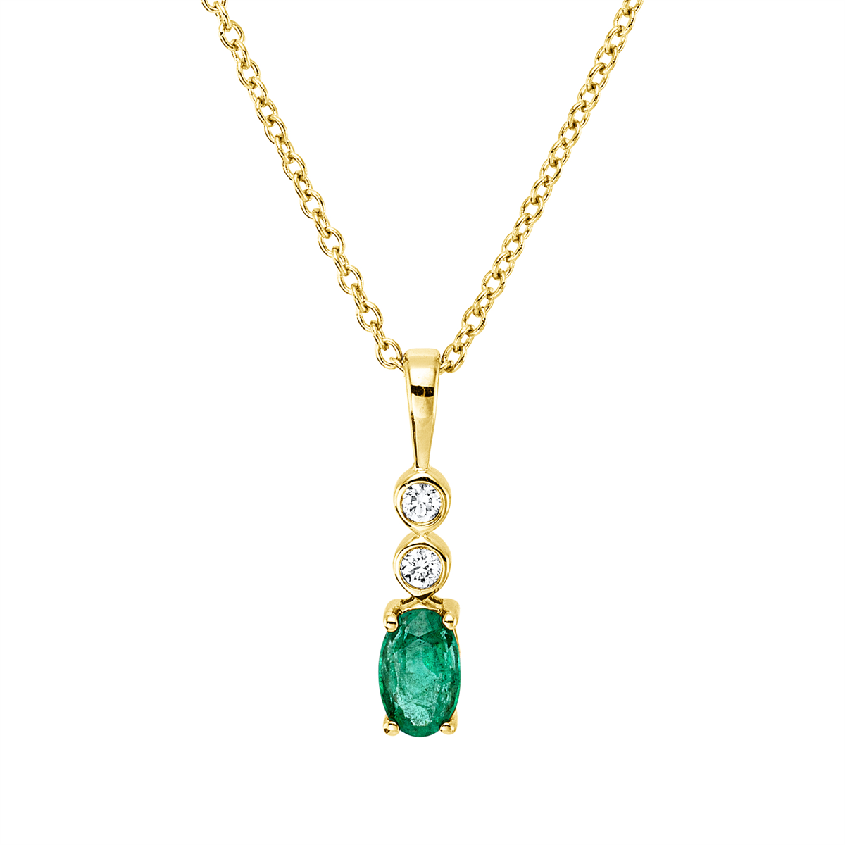 Collier 18 kt GG, mit ZÖ 40 cm, 42,5cm