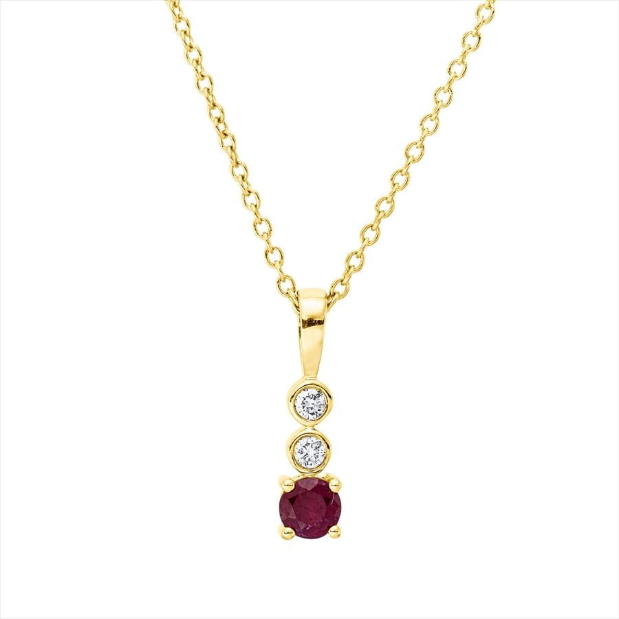 Collier 4er-Krappe 18 kt GG, mit ZÖ 40 cm, 42,5cm