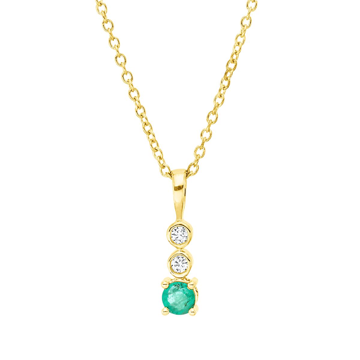 Collier 4er-Krappe 18 kt GG, mit ZÖ 40 cm, 42,5cm
