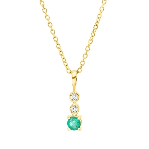 Collier 4er-Krappe 18 kt GG, mit ZÖ 40 cm, 42,5cm