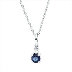 Collier 4er-Krappe 18 kt WG, mit ZÖ 40 cm, 42,5cm
