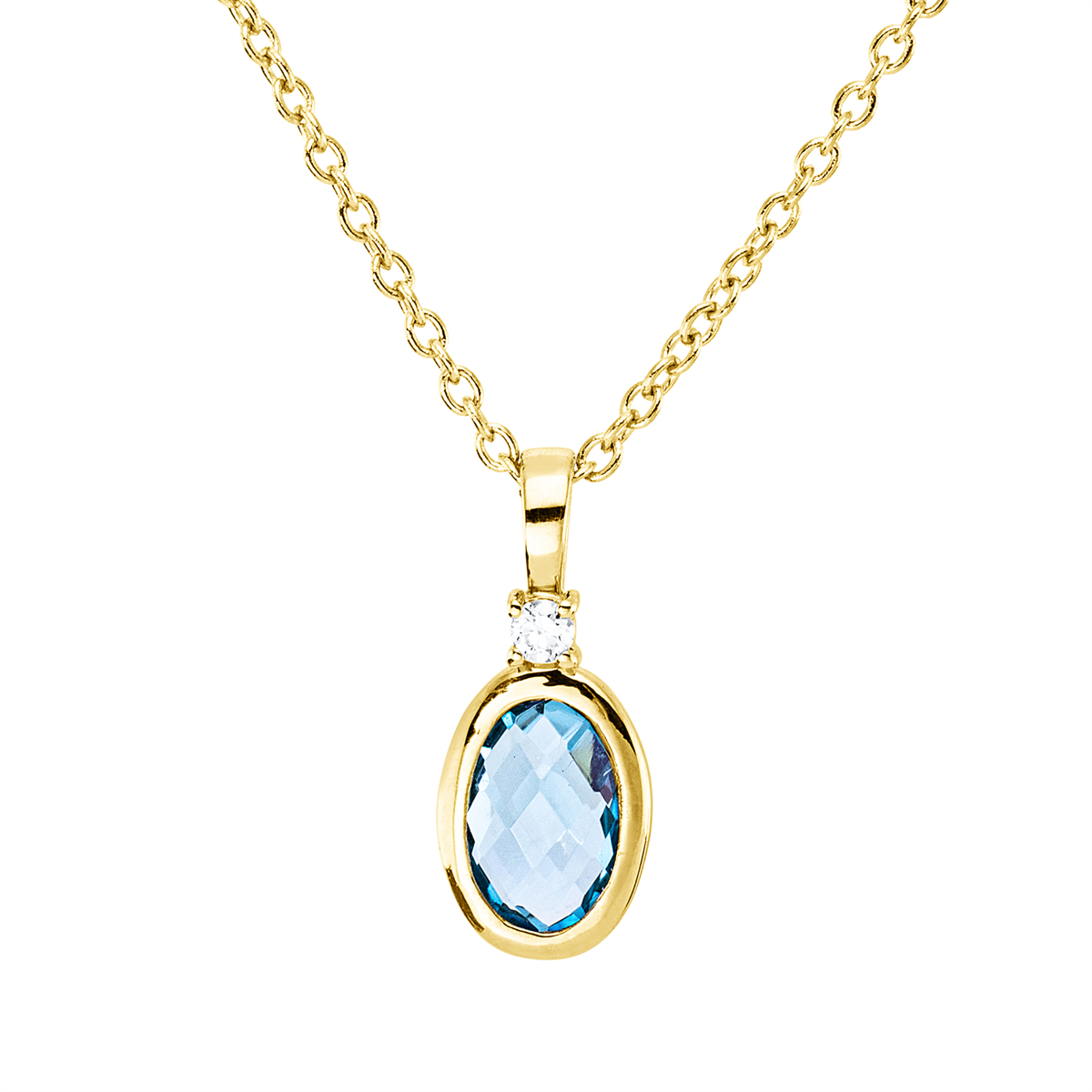 Collier 18 kt GG, mit ZÖ 40 cm, 42,5cm