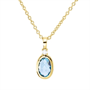 Collier 18 kt GG, mit ZÖ 40 cm, 42,5cm