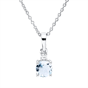 Collier 4er-Krappe 18 kt WG, mit ZÖ 40 cm, 42,5cm
