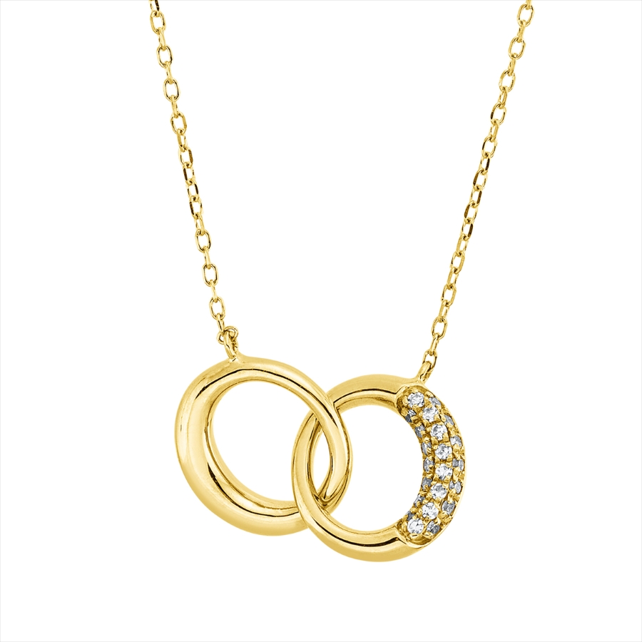 Collier 18 kt GG, mit ZÖ 43 cm