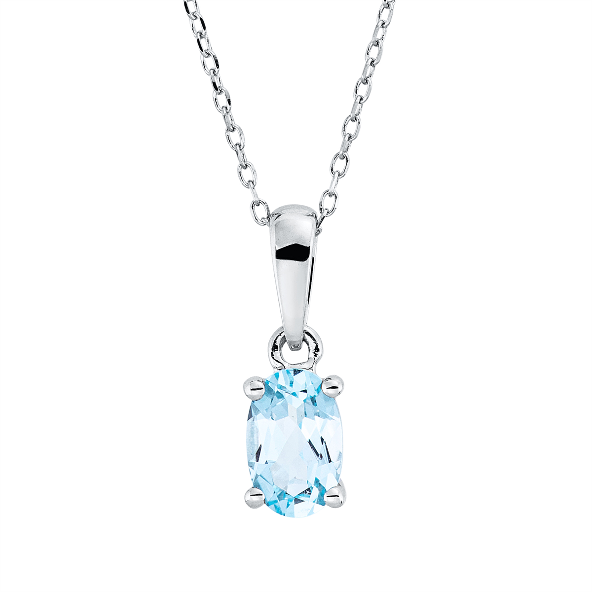 Collier 4er-Krappe 18 kt WG, mit ZÖ 43 cm
