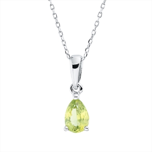 Collier 18 kt WG, mit ZÖ 43 cm