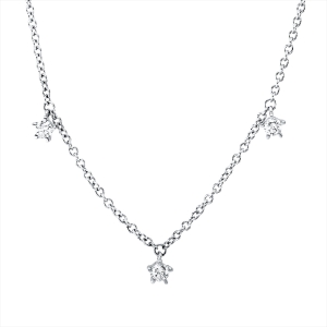 Collier 5er-Krappe 14 kt WG