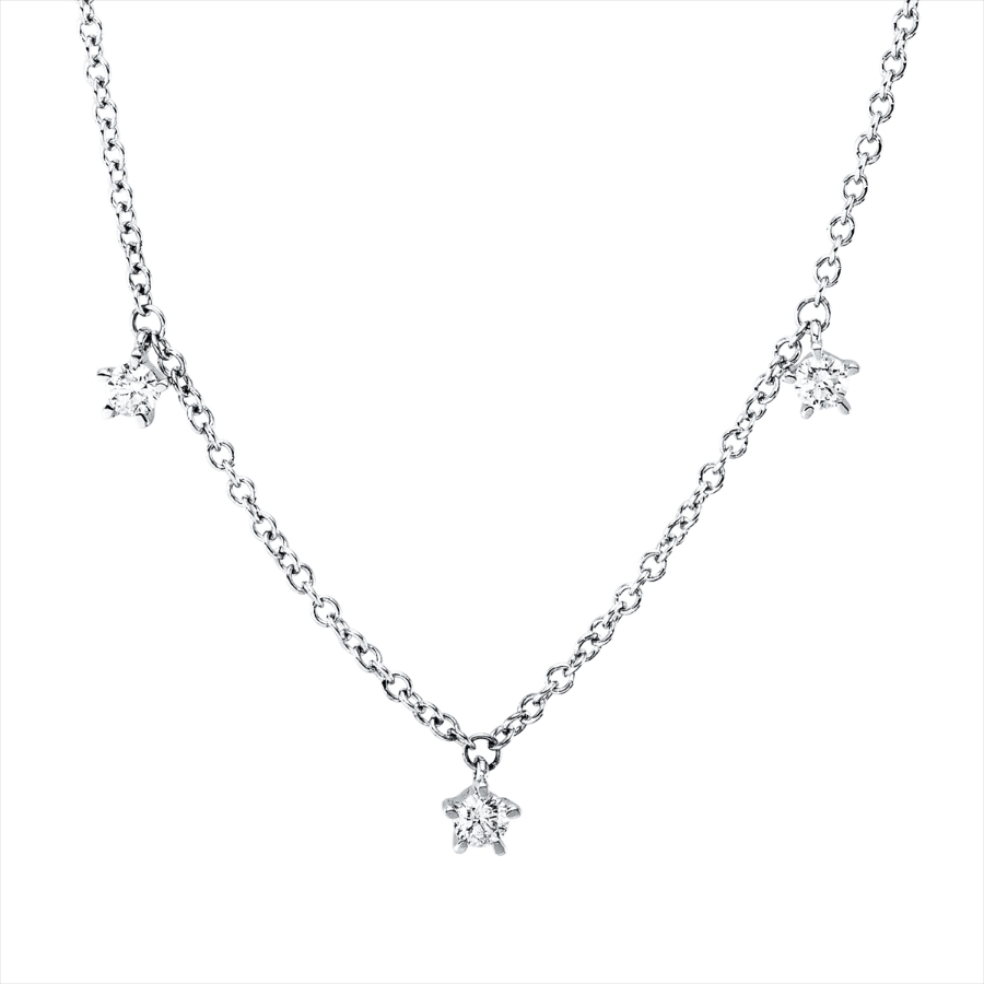 Collier 5er-Krappe 14 kt WG
