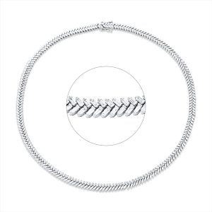 Collier 14 kt WG