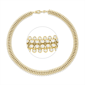 Collier 18 kt GG