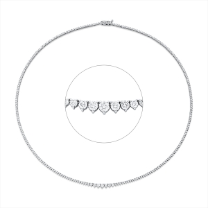 Collier 3er-Krappe 14 kt WG