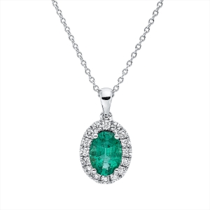 Collier 18 kt WG, mit ZÖ 42 cm