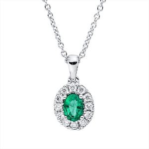 Collier 18 kt WG, mit ZÖ 42 cm