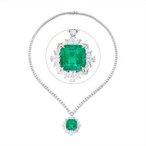 Collier 18 kt WG+GG