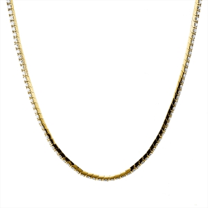 Collier 18 kt GG, choker,adjustable
