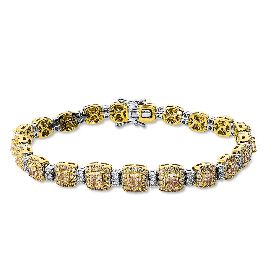 Armband 18 kt WG+GG