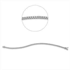 Tennisarmband 4er-Krappe 18kt Gelbgold mit 2,64ct Diamanten